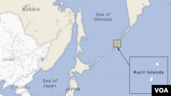 Lokasi Kepulauan Kuril, yang menjadi sengketa antara Rusia dan Jepang (foto: ilustrasi). 