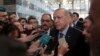 Turkey's President Recep Tayyip Erdogan speaks to the media in Ankara, Turkey, Jan. 8, 2019. 