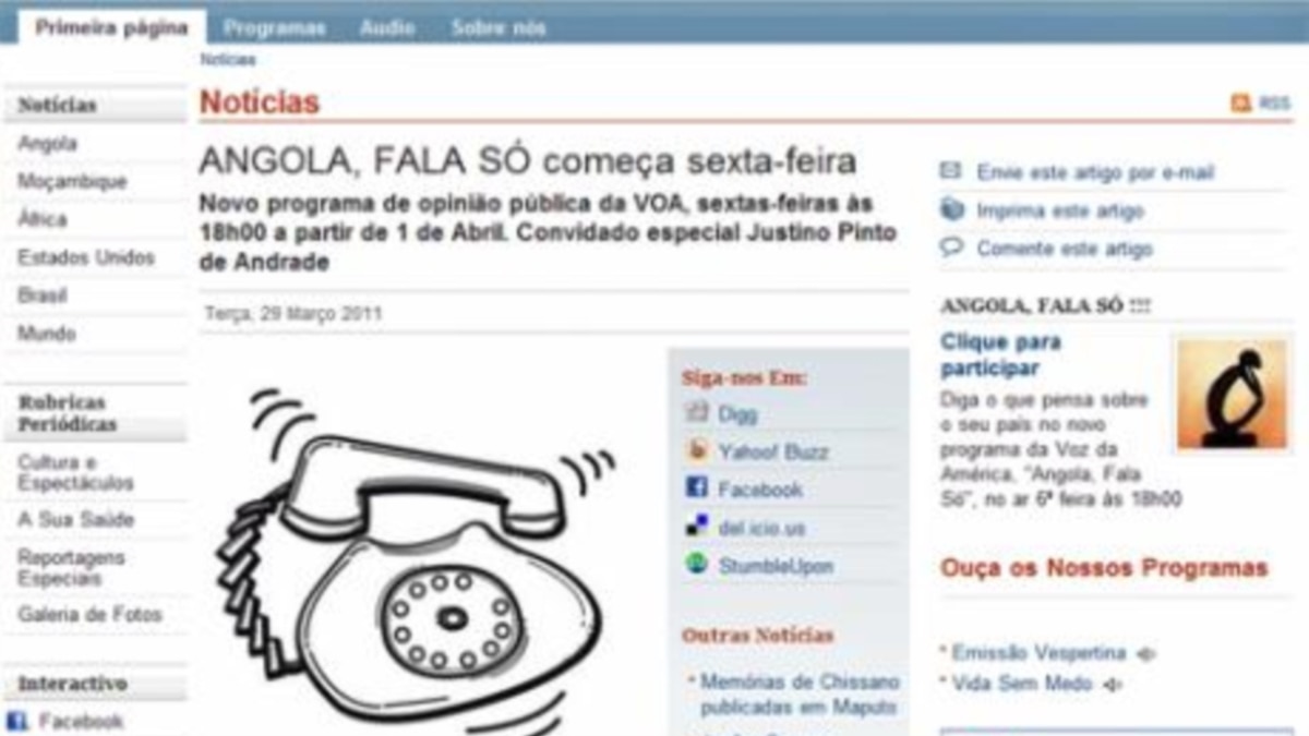 Hit VOA Program “Angola, Fala Só” Expands to Full Hour