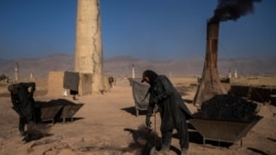 In this Sunday, Sept. 26, 2021 file photo, Afghan laborers work at a brick factory in Deh Sabz, on the outskirts of Kabul, Afghanistan. (AP Photo/Bernat Armangue, File)