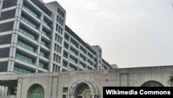 ສໍານັກງານໃຫຍ່ຂອງ ທະນາຄານພັດທະນາເອເຊຍ ຫລື ADB ທີ່ເມືອງ Mandaluyong ປະເທດຟີລິບປີນ​.