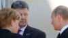 Путин и Порошенко пожали друг другу руки