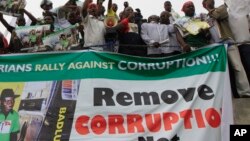 Manifestation contre la corruption au Nigéria (AP)