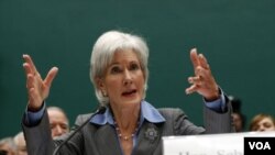 ທ່ານນາງ Katherine Sebelius ລັດຖະມົນຕີ ສາທາລະນະສຸກ ແລະ ສາທາລະນະສຸກ