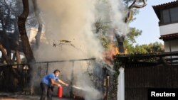 Фото: Пожежа в провінції Варімпомпі на північ від Афін, 4 серпня 2021 року