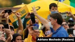 Manifestação de apoio a Bolsonaro em Brasília, maio de 2020