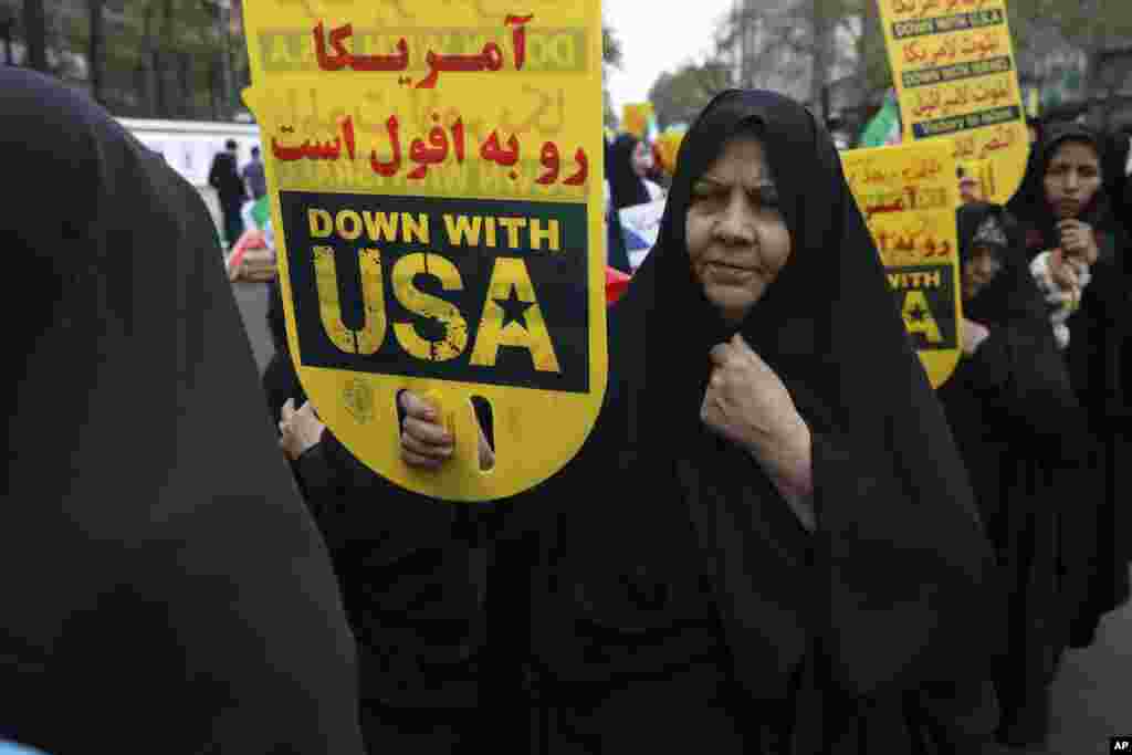 İran - Tehran, ABŞ səfirliyinə hücumun 40-cı ildönümü