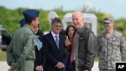 Phó Tổng thống Hoa Kỳ Joe Biden đến Romania hồi tháng 5 vừa qua.