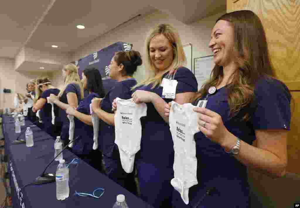 در یک مرکز تخصصی پزشکی در آریزونا، ۱۶ پرستار آن مرکز که همگی آنها در بخش مراقبهای ویژه مشغول به کار هستند همزمان با هم حامله هستند.