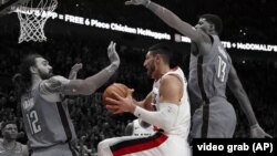 Enes Kanter, košarkaš najkvalitetnije lige sveta NBA (Video grab AP)