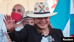 洪都拉斯左派反對黨候選人希奧瑪拉·卡斯特羅（Xiomara Castro）（路透社2021年11月20日）