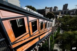 Angels Flight railway is seen in the Bunker Hill section of Los Angeles, California, March 1, 2017.