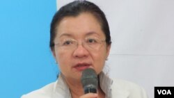 在野党民进党立委 田秋堇(美国之音张永泰拍摄)