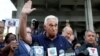 FILE - Roger Stone speaks after his appearance at Federal Court in Fort Lauderdale, Florida, Jan. 25, 2019.