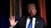 U.S. President Donald Trump is seen through his transparent teleprompter as he speaks during the Missile Defense Review announcement at the Pentagon in Arlington, Virginia, U.S., January 17, 2019. 