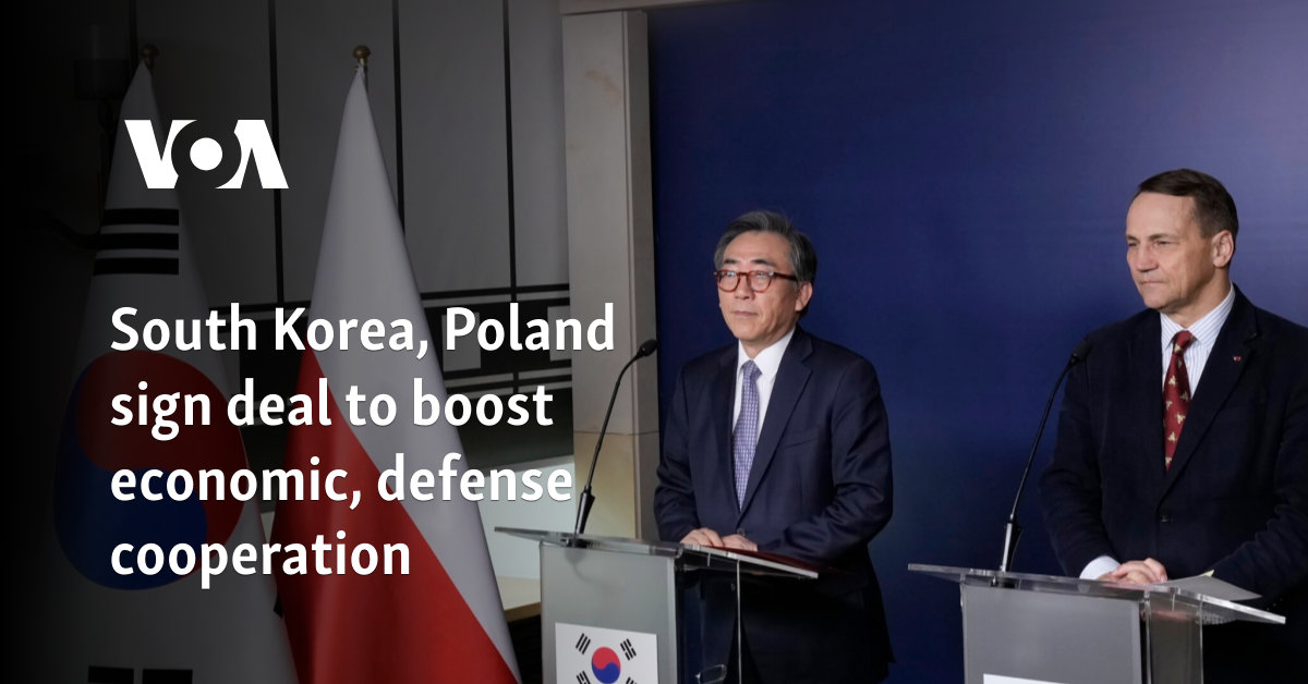 South Korea, Poland sign deal to boost economic, defense cooperation