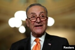 Chuck Schumer, líder de la mayoría demócrata en el Senado. Representa a Nueva York.