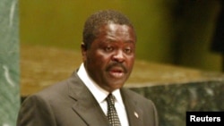 FILE - Lewis Brown, the Information Minister of Liberia.