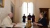 Papa recibe a Michelle Bachelet