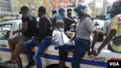 Some of the arrested war veterans. (Photo: VOA)