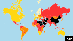 Map: Reporters Without Borders 2017 World Press Freedom rankings