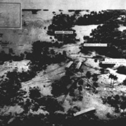 A Defense Department photo from October 23, 1962, shows a missile-site project in the San Cristobal area of Cuba