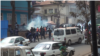 Les syndicalistes des enseignants dispersés à Bukavu, le 10 août 2020. (VOA/Ernest Muhero)