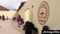 Students at Abaarso School of Science and Technology relax in a courtyard after school, in Hargeisa, Somaliland, April 3, 2016.