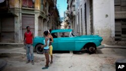 쿠바 수도 아바나의 거리 (자료사진)