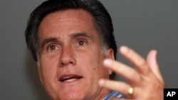 Former Massachusetts Gov. Mitt Romney speaks in Des Moines, Iowa. (file photo)