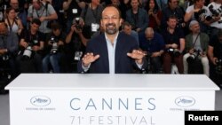 Iranian director Asghar Farhadi is seen at the photocall for the film "Everybody Knows," at the 71st Cannes Film Festival, in Cannes, France, May 9, 2018.