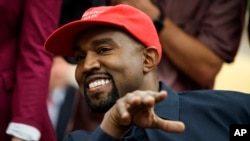 Le rappeur Kanye West à la Maison-Blanche, à Washington, le 11 octobre 2018.