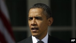 President Barack Obama in the Rose Garden, White House, Washington, D.C., March 13, 2012.