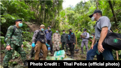 ထိုင်းမူးယစ်ဗျူရို နဲ့ ရဲတပ်ဖွဲ့က မူးယစ်ဆေးဝါးများဖမ်းမိခဲ့စဉ်
