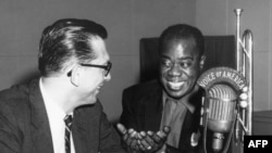 Willis Conover with Louis Armstrong