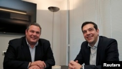 Panos Kammenos e Alexis Tsipras