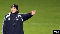 El astro de fútbol Diego Armando Maradona, no consiguió sorprender como técnico de la albiceleste.