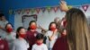 Ensayo del Coro Infantil Venezuela, en Caracas, diciembre de 2021. Foto: Adriana Nuñez Rabascall - VOA.