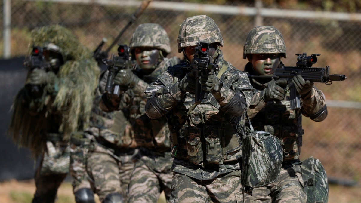 south korean army training