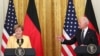 Presiden AS Joe Biden dan Kanselir Jerman Angela Merkel dalam konferensi pers bersama di Gedung Putih, Washington, Kamis, 15 Juli 2021. (Foto: Tom Brenner/Reuters)