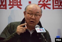 香港特首參選人胡國興。(美國之音湯惠芸)