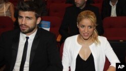 Shakira junto a Gerard Piqué.