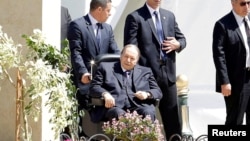 Le président algérien Abdelaziz Bouteflika à Alger le 9 avril 2018.