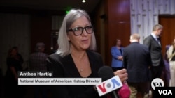 Direktur Museum Nasional Sejarah Amerika, Anthea Hartig (VOA)