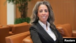 Lisa Lambert, executive director of Upward, poses for Reuters in Santa Clara, California Jan. 23, 2015. 