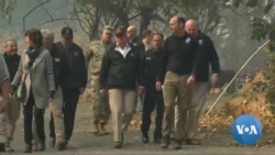 Trump Tours Site of Devastating California Fire