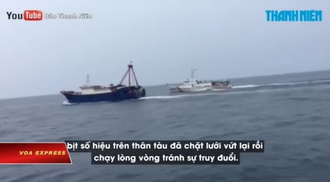Truyền hình VOA 10/4/19: Kiểm ngư Việt Nam dùng vòi rồng ‘xua’ tàu cá Trung Quốc