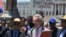 Democrat Congressman Alan Lowenthal ​addresses Cambodian-American protesters calling for U.S. intervention to end to human rights violations in Cambodia, Washington D.C., Friday June 10, 2016.