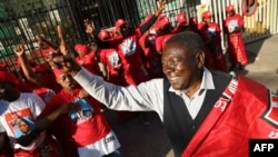 Supporters of the presidential candidate for the ruling Mozambique Liberation Front Daniel Chapo gather ahead of a campaign rally in Maputo, Mozambique, on Oct. 04, 2024.