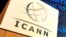 FILE - The logo of the Internet Corporation for Assigned Names and Numbers, ICANN, London, England.